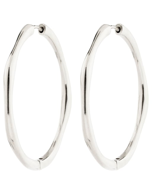 Pilgrim Haze hoop earrings in silver plated, 2 of 4