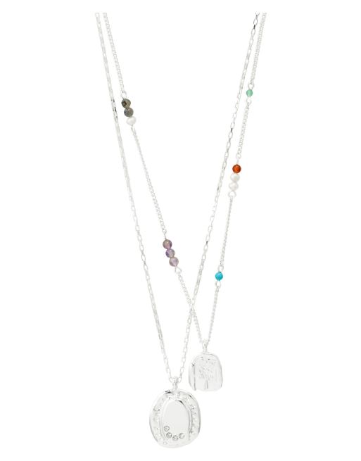 Pilgrim Here-halsband i silverpläterad finish, 2 av 4