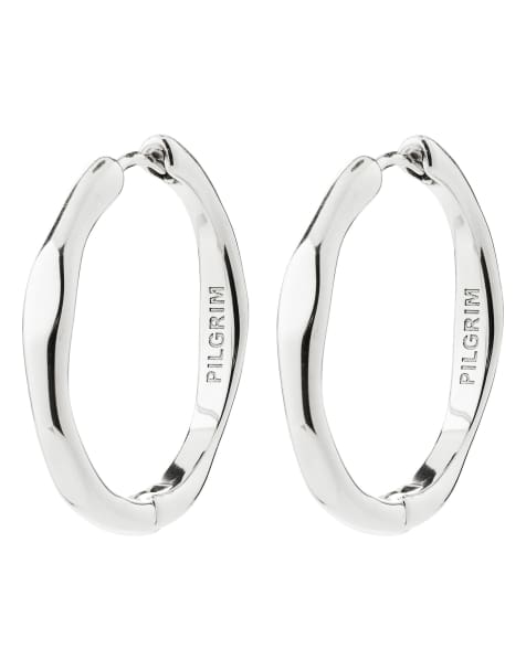 Pilgrim Inner hoop earrings in silver plated - view 1