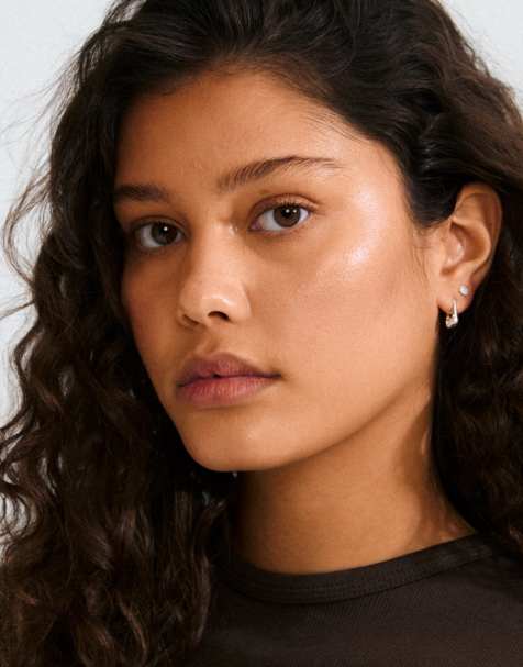 Pilgrim Instant earrings 2in1 set in silver plated - view 1