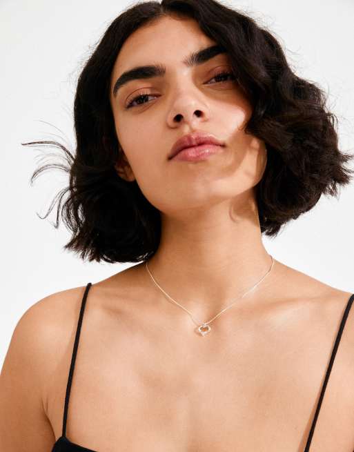 Pilgrim Iris necklace in silver plated, 4 of 4