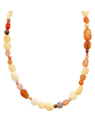 Pilgrim - Iris - Versilberte Halskette-Bunt