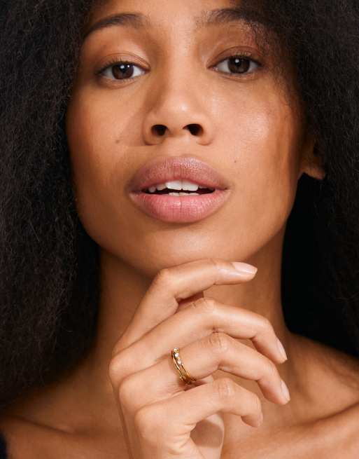 Pilgrim Ivarin rings 2in1 set in gold plated, 3 of 4