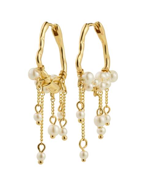 Pilgrim Jasper earrings in gold plated - view 1