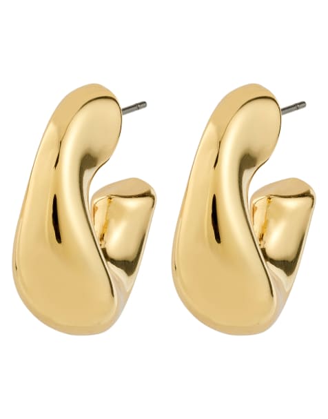Pilgrim Jennings hoop earrings in gold plated - view 1