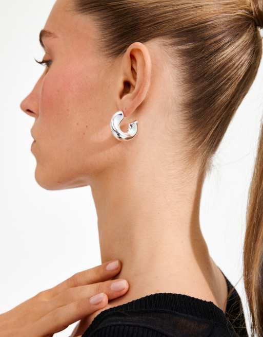 Pilgrim Jennings hoop earrings in silver plated, 3 of 3
