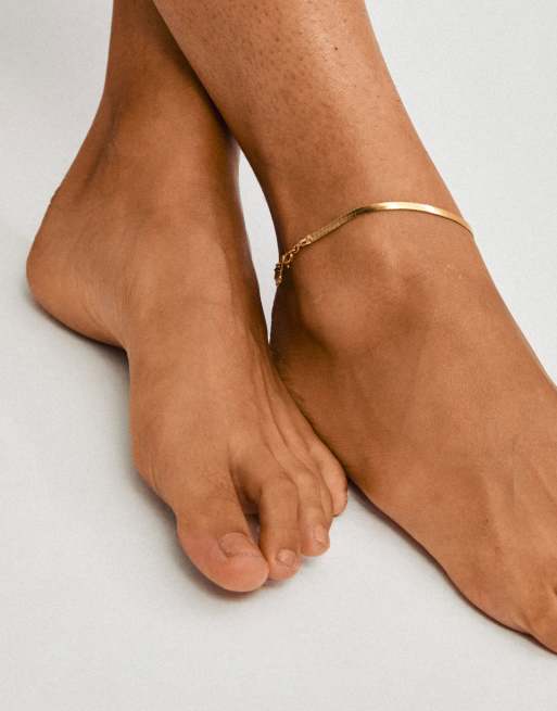 Pilgrim Joanna ankle chain in gold plated, 3 of 4