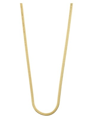 Pilgrim - Joanna - Vergoldete Halskette mit flachem Schlangenketten-Design-Goldfarben