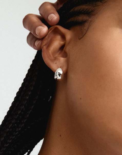 Pilgrim – Jua – Versilberte Ohrringe - view 1