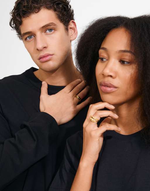 Pilgrim Kaisyn ring 2in1 set in gold plated, 4 of 4