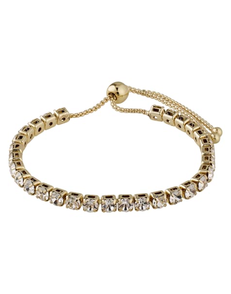 Pilgrim – Lucia – Guldpläterat armband med strass - view 1