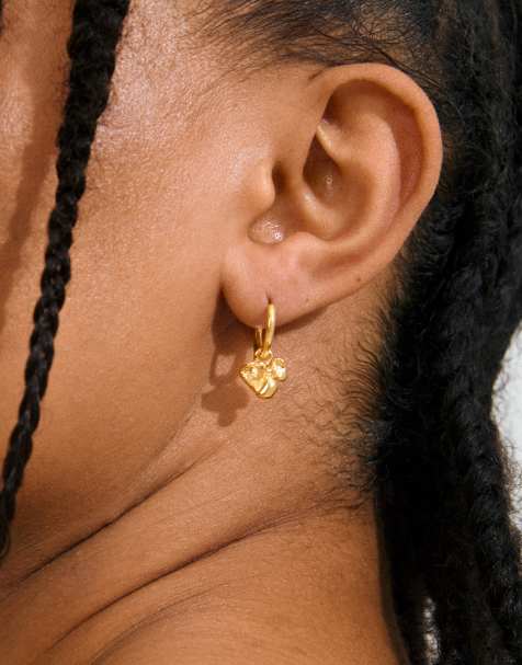 Pilgrim Luis earrings in gold plated - view 1
