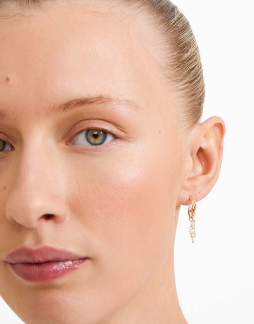 Pilgrim Lunith earrings in gold plated, 3 of 4