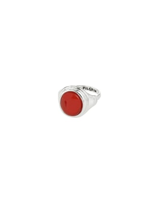 Pilgrim - Lyndon - Bague en plaqué argent-Rouge