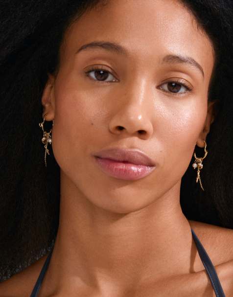 Pilgrim Maran earrings in gold plated - view 1