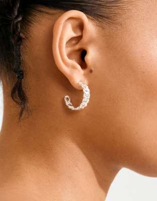 Pilgrim - Mayer - Boucles d'oreilles en plaqué argent-Argenté