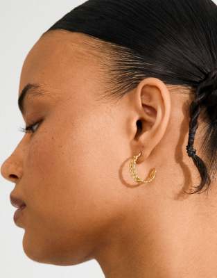 Pilgrim - Mayer - Boucles d'oreilles en plaqué or-Doré