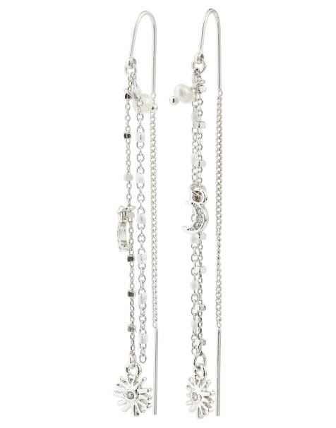 Pilgrim Mylan chain earrings in silver plated - view 1