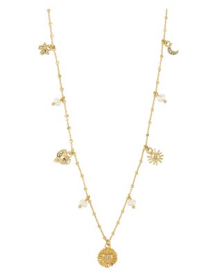 Pilgrim - Mylan - Collier en plaqué or-Blanc