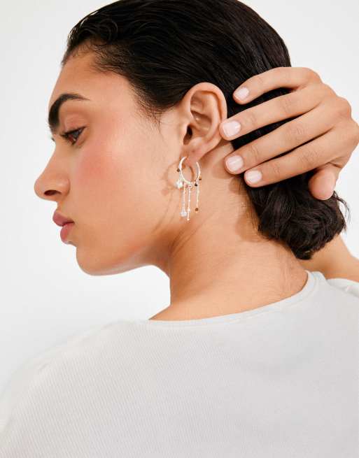 Pilgrim Mylan earrings in silver plated, 3 of 4