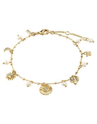 Pilgrim - Mylan - Vergoldetes Armband-Weiß