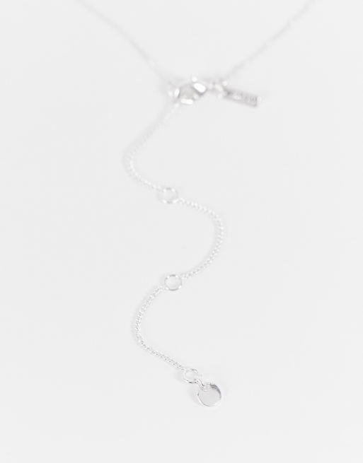 Pilgrim necklace with pendant in silver ASOS