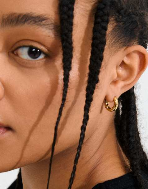 Pilgrim Nevaeh hoops in gold plated - view 1