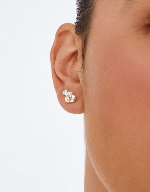 Pilgrim Nova earrings 2in1 set in silver plated, 3 of 4
