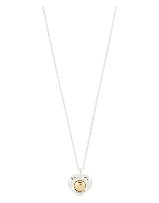 Pilgrim Nova hartketting in zilver verguld, 2 van 4