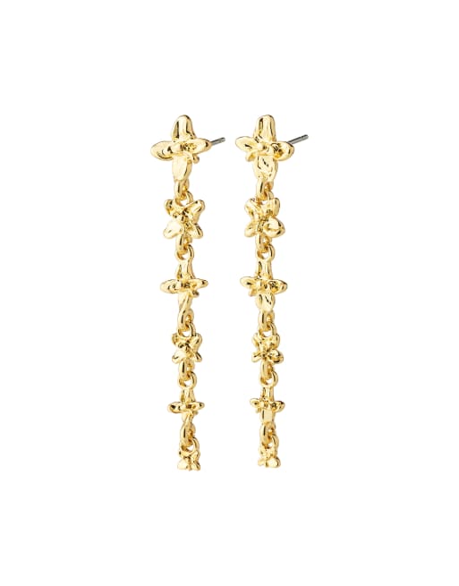 Pilgrim orecchini placcati oro Trace, 2 di 4