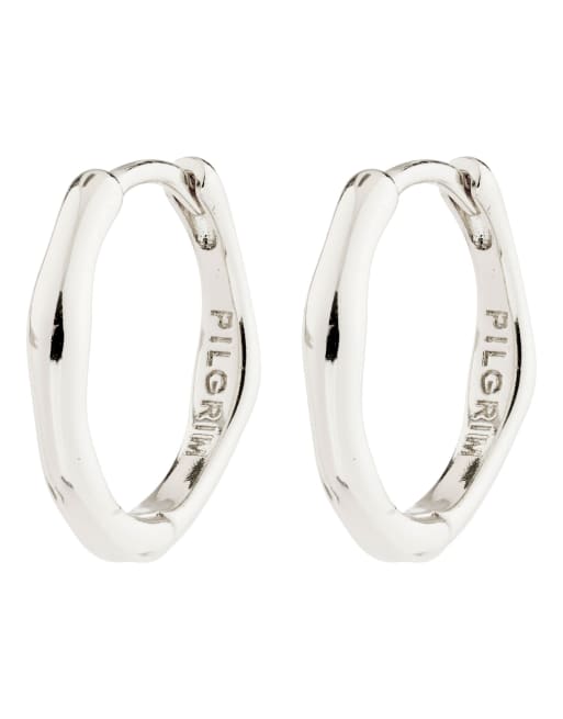 Pilgrim - pendientes de aro Nova chapados en plata, 2 de 4