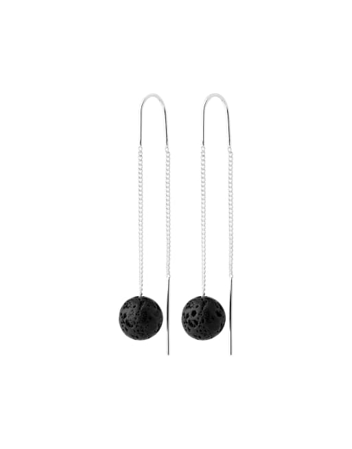 Pilgrim - pendientes de cadena Root plateados, 2 de 4