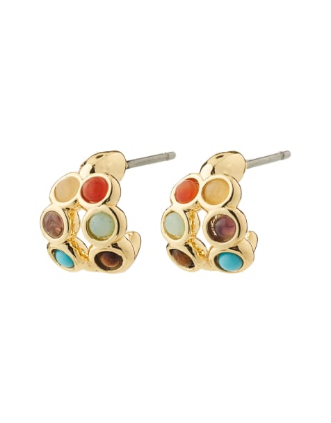 Pilgrim - pendientes Lonnie chapados en oro - view 1