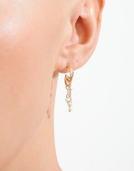 Pilgrim - pendientes Lunith chapados en oro, 4 de 4