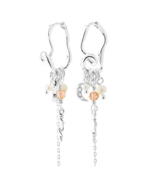 Pilgrim - pendientes Maran plateados, 2 de 4