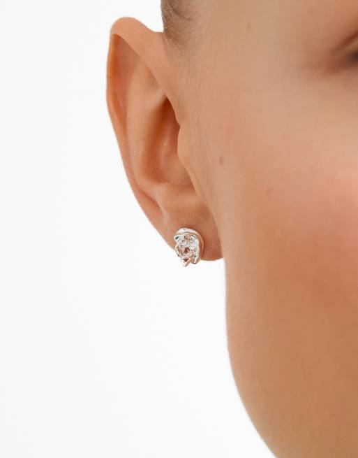 Pilgrim - pendientes Riyan plateados, 4 de 4