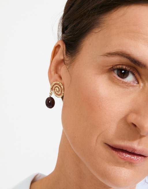 Pilgrim - pendientes Still chapados en oro, 3 de 4