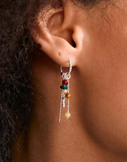 Pilgrim - pendientes Thalen plateados, 4 de 4