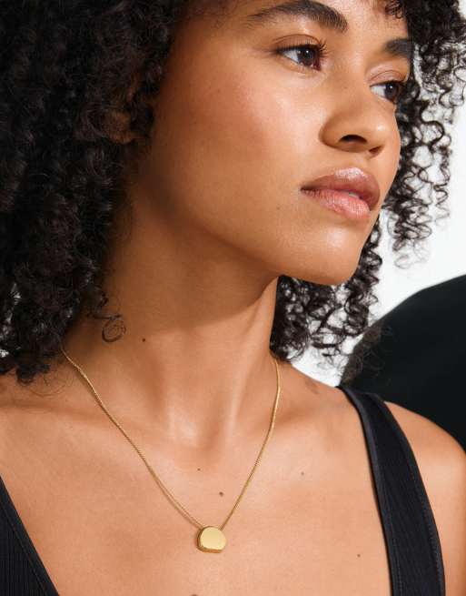 Pilgrim Presence coin necklace in gold plated, 4 of 4