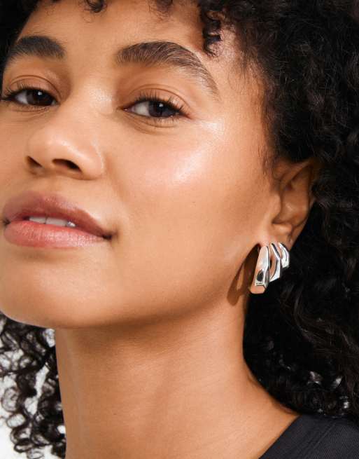 Pilgrim Presence earrings in silver plated, 4 of 4