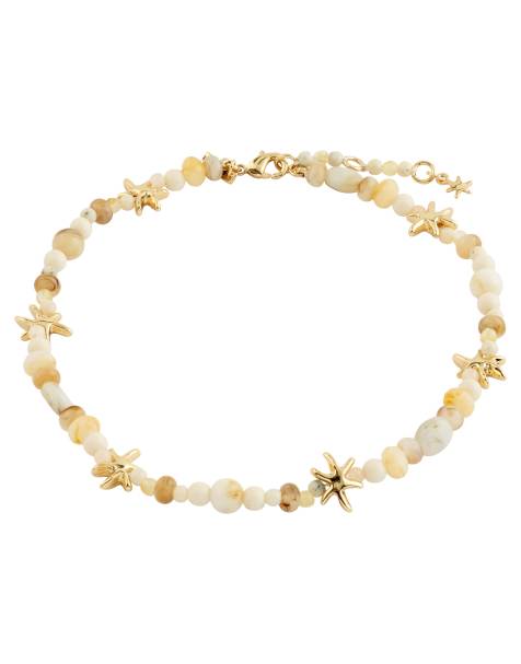 Pilgrim Prism ankle chain in gold plated - view 1