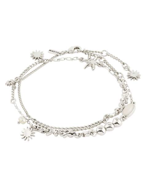 Pilgrim Prism bracelet in silver plated - view 1