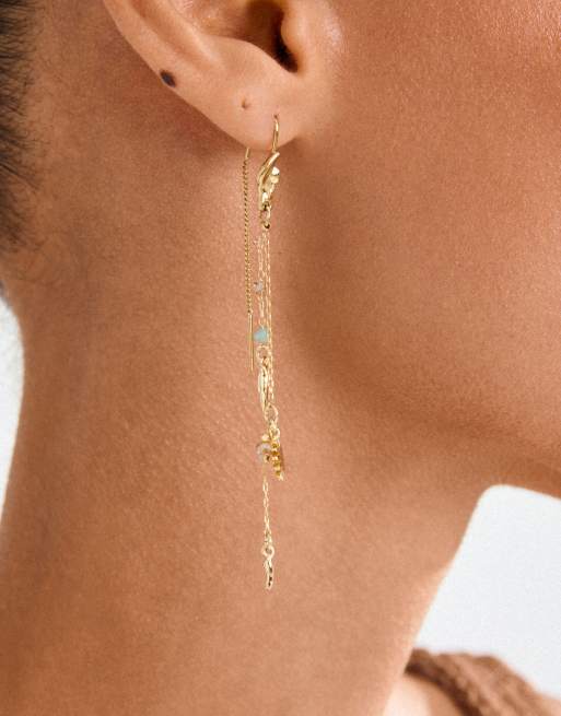 Pilgrim Prism earrings in gold plated, 3 of 4