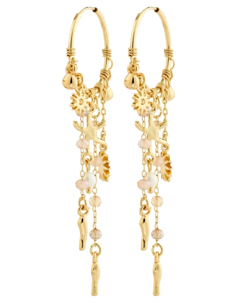 Pilgrim - Prism - Orecchini a cerchio placcati oro - view 1