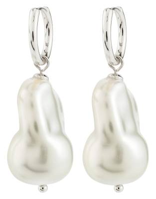 Pilgrim - Radley - Boucles d'oreilles en plaqué argent-Blanc