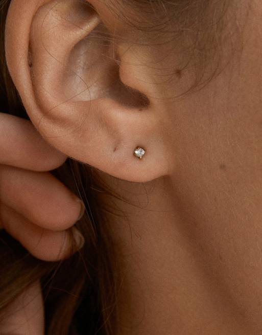 Pilgrim Ravi Ohrstecker in Goldplattierung, 2 von 4