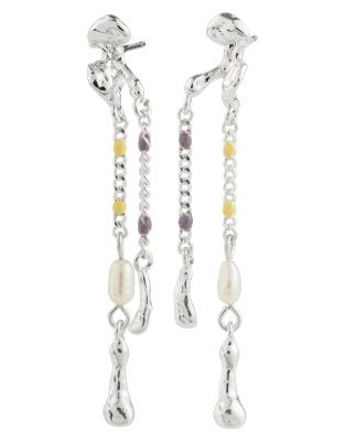 Pilgrim - Reggie - Versilberte Ohrringe-Bunt