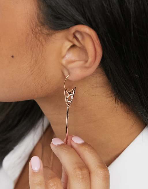 Rose gold deals earrings asos