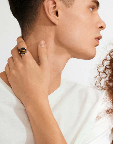 Pilgrim - Sense - Bague en agate et plaqué argent - view 1