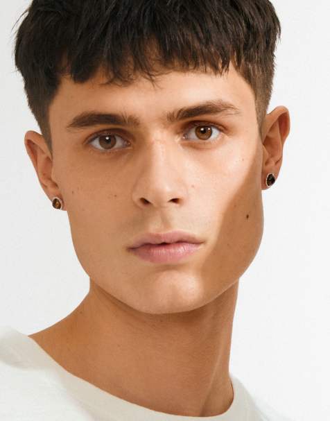 Pilgrim – Sense – Silverpläterade örhängen med agatsten - view 1